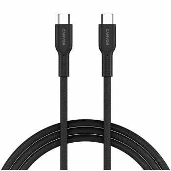 CANYON kabelis OnWire 60CL C-C 60W COLOR Pīts 1m Melns
