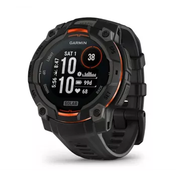 Garmin Instinct® 3 – 45 mm, Saules pulkstenis Melns