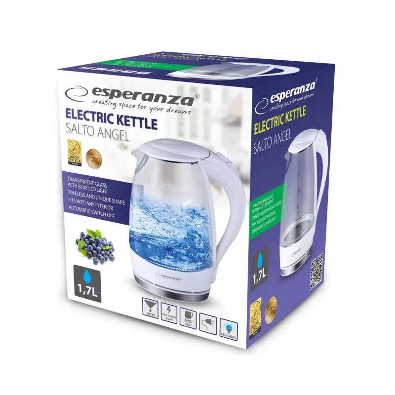 Esperanza Ekk011w elektriskā tējkanna Salto Angel 1,7 L Ekk011w