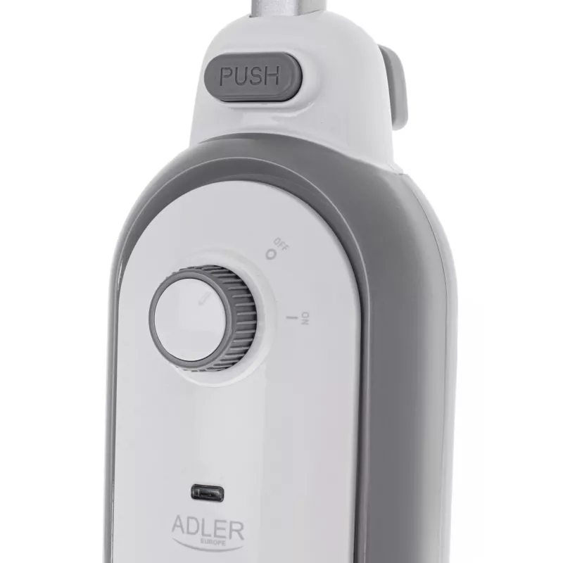 Tvaika mopējs Adler AD 7057 1300W 0.38L Balts/Pelēks