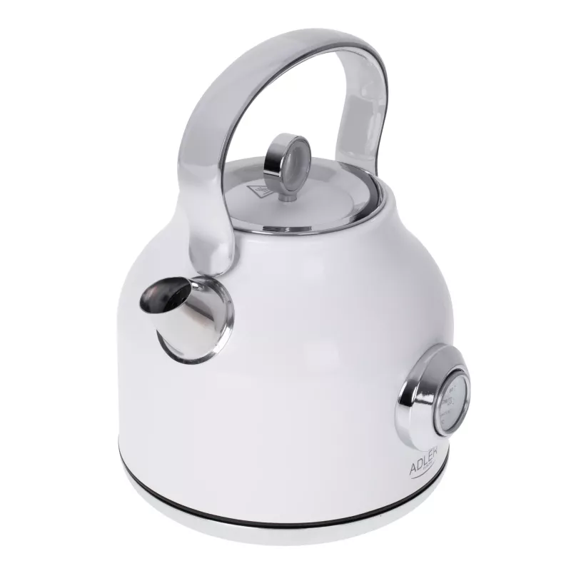 Elektriskā tējkanna Adler 1,7 L 2200 W Metallic balta