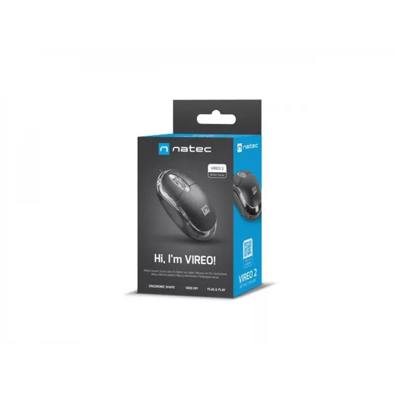 Pele NATEC Vireo 2 USB Type-A Optiskā
