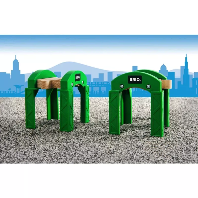 BRIO 33253 Dzelzceļa sliežu balsti (2 gab.)
