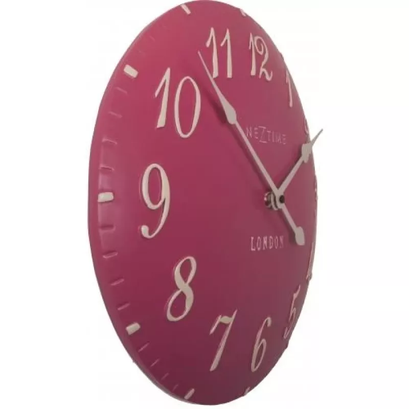 NeXtime klok 3084rz London Arabic, Ø34.5 cm, sienas, rozā/baltā krāsā