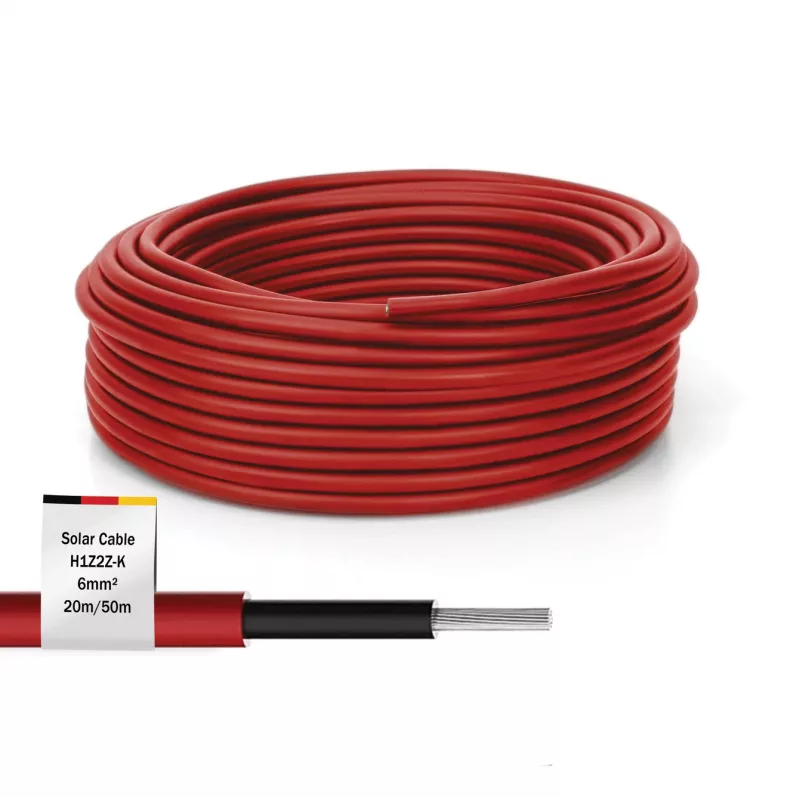Kabelis Digitus DK-SCIC6R-0500 50m 6mm² Sarkans PV kabelis 1500V līdzstrāva