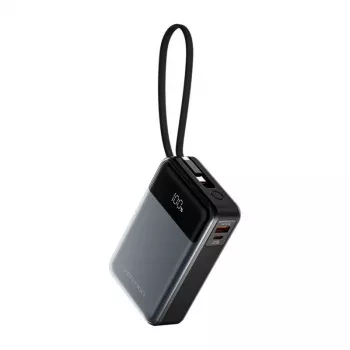 Pārnēsājams ārējais akumulators Vention FHYB0 20000mAh 65W, 2× USB-C, 1× USB-A, melns