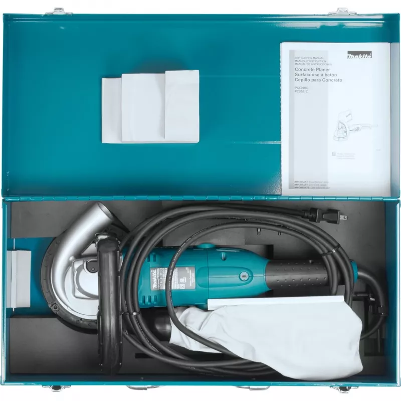 Makita PC5001C pārnēsājamā slīpmašīna 10500 RPM Melna, Zila 1400 W
