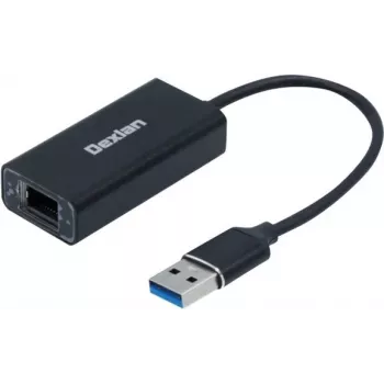 Ethernet USB 3.0 adapteris Dexlan 310765, alumīnija korpuss, Gigabit LAN