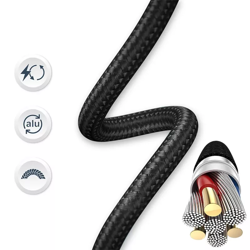 USB-C uz Lightning kabelis Tellur TLL155781 — 1 m, 3A