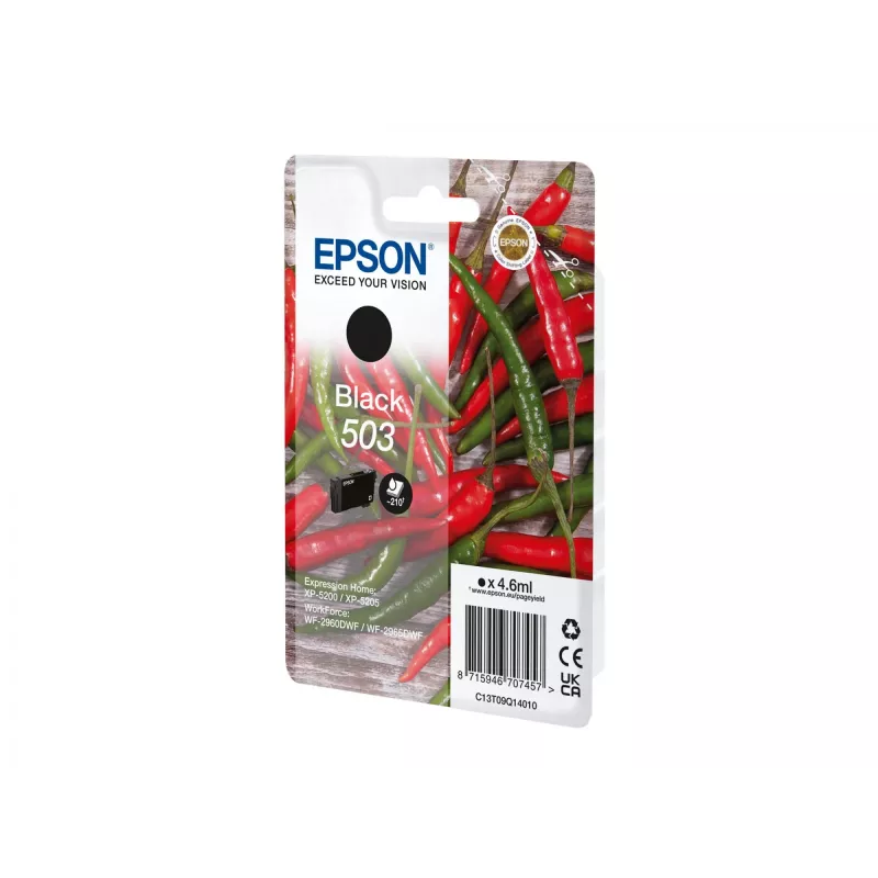 Epson 503 tintes kārtridžs 1 gab. Oriģināls Standarta ietilpība Melns