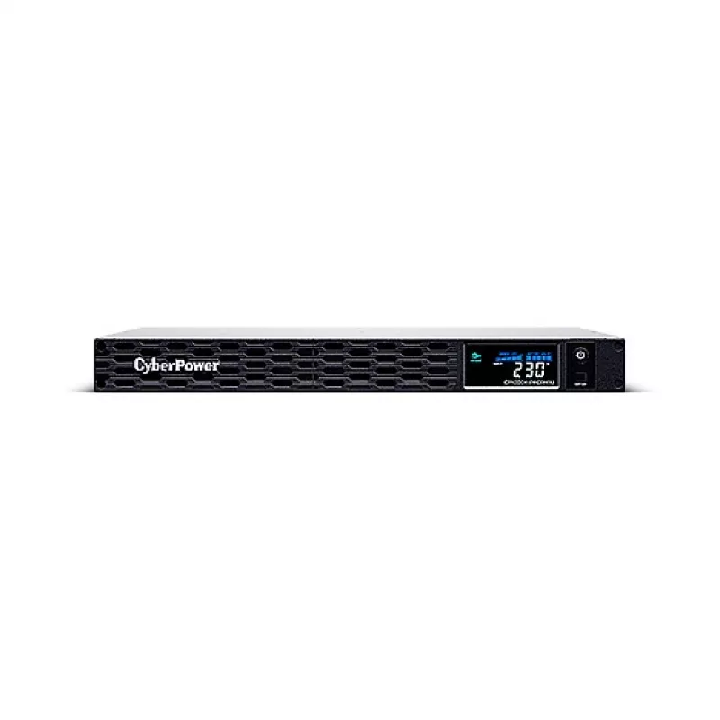 Nepārtrauktās barošanas avots CYBERPOWER CP1000EIPFCRM1U 1000VA 600W, plaukta/torņa, AVR, USB