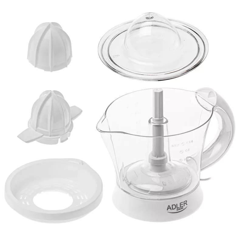 Adler Citrus Juicer | AD 4014 | Tips Citrus spiede | Balta | 40 W | Ātrumu skaits 1