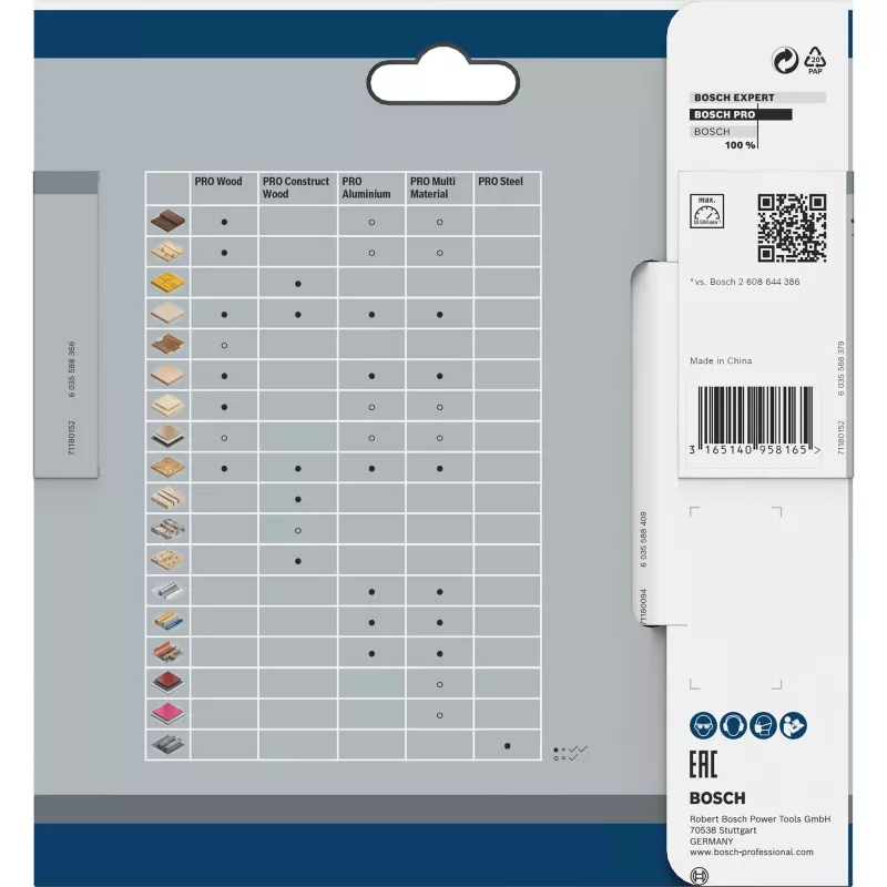 Bosch 2608837669 ripzāģa asmens, 140 mm