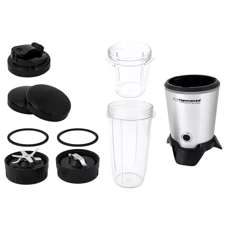Esperanza EKM028 blenderis galda blenderis 1000 W melns, nerūsējošais tērauds