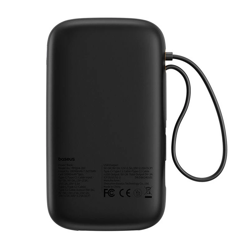 Baseus PPQD4-20C litija polimēra (LiPo) 20000 mAh melns