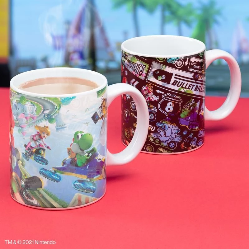 Mug Paladone Mario Kart Heat Change Daudzkrāsu PP8307NN