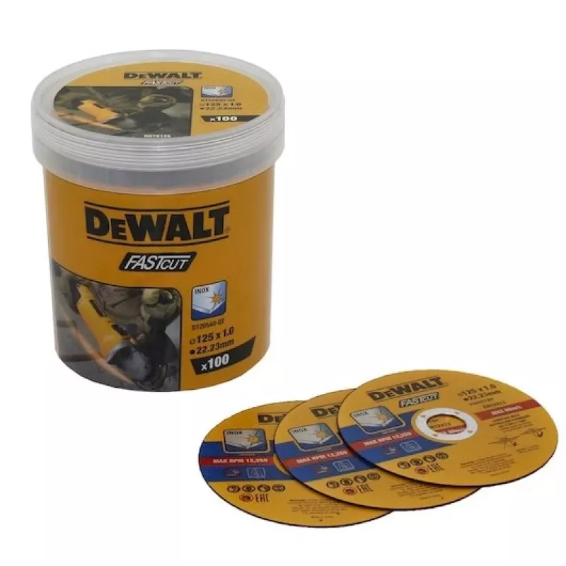 Slīpēšanas disks DeWALT DT20540-QZ ar plakanu centru dzelzs, metāla un nerūsējošā tērauda apstrādei