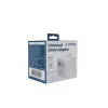 Ceļojumu adapteris GEMBIRD TPA-2A3C70-01-W — I tipa spraudnis, 3× USB-C (70W), 2× USB-A (18W), 100–250V, balts
