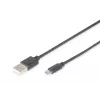 USB savienojuma kabelis Digitus USB 2.0 A Micro B 1m