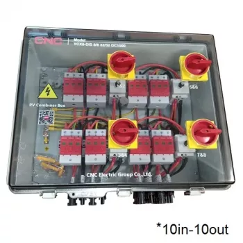 PV sadalītāja kārba CNC NV822553 DC 10 ieeju 10 izeju IP66