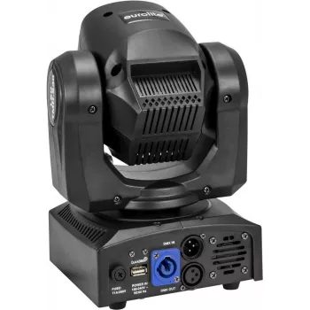 Moving head spot EUROLITE TMH-S30 30W LED — skatuves apgaismojuma kustīgais galva, kompakts 30W LED