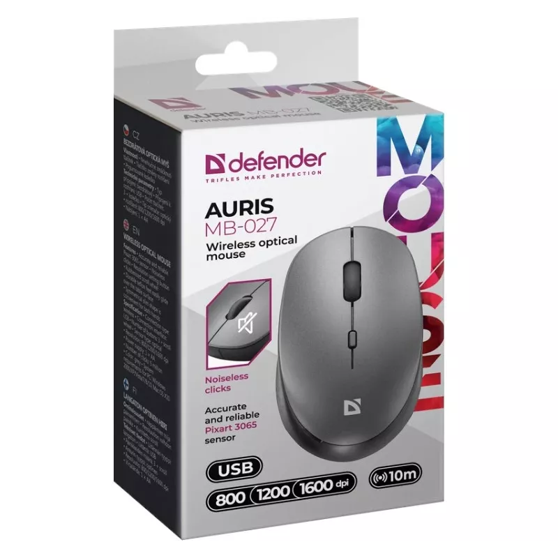Bezvadu pele DEFENDER AURIS MB-027 saskarne