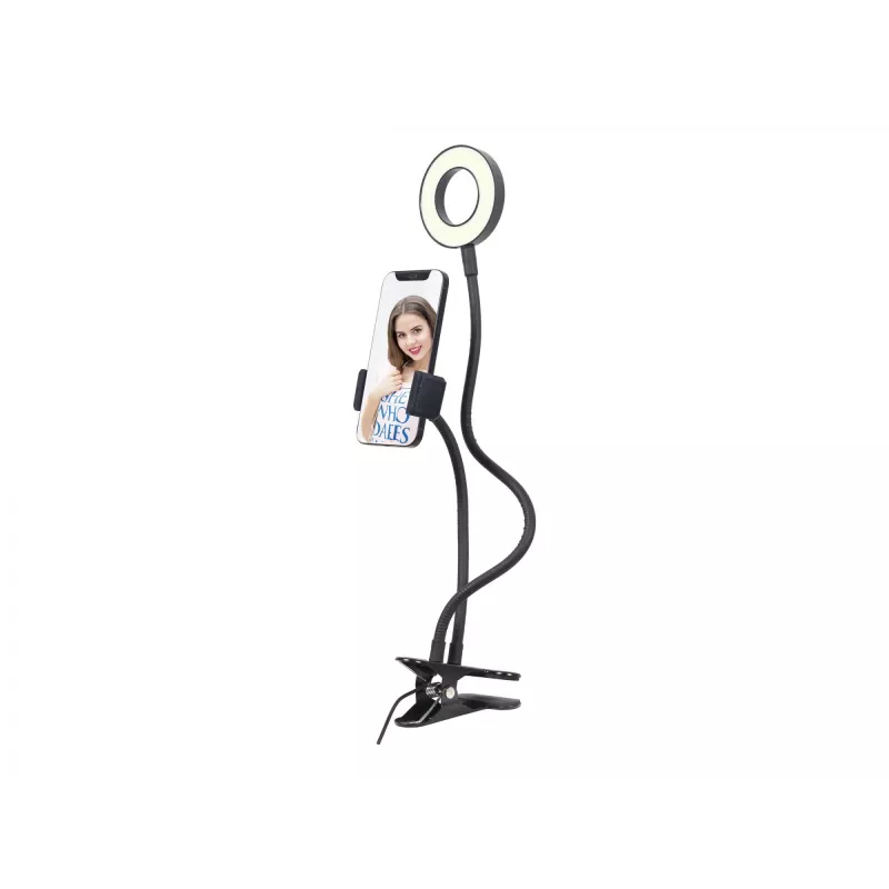MOBILAIS AKCESUĀRS SELFIJAS RINGA UN TURĒTĀJS/LED-RING4-PH-01 GEMBIRD