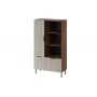 Grāmatplaukts Cama Meble ALMERA Cama 4, valrieksts/kašmira krāsa, 90×42×165 cm