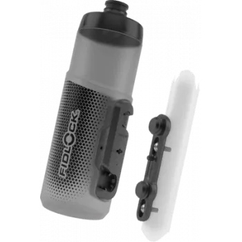FIDLOCK TWIST Velosipēda pudele 600 ml Polipropilēns Melna Pelēka