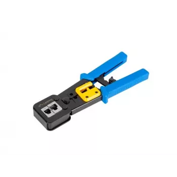 Gofrēšanas instruments LANBERG NT-0204 RJ-45 savienotājiem, melns/zils, 272×110,5×30 mm, 140 g