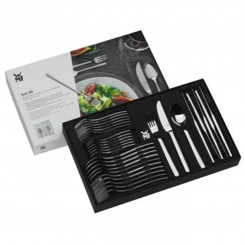 WMF Vision 1271916330 galda piederumu komplekts 30 gab. Nerūsējošais tērauds