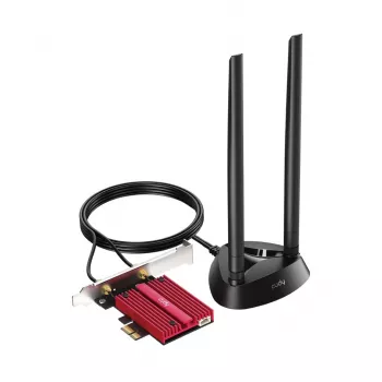 Iekšējā WLAN Bluetooth tīkla karte Cudy WE9300S PCIe, Wi‑Fi 7 (802.11be) Tri‑band 2.4/5/6 GHz, 5765 Mbit/s, Bluetooth 5.4, ārējā 2x2 antena