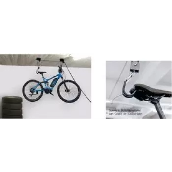 Velosipēdu pacēlājs FISCHER PROFIPLUS — kravnesība 57 kg, melns
