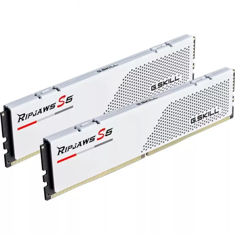 DIMM 96 GB DDR5-6000 (2x 48 GB) Dual-Kit, Atmiņa balta, F5-6000J3036F48GX2-RS5W, Ripjaws S5, INTEL XMP