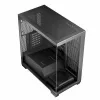PC korpuss MODECOM Volcano Stellar NF ATX midi tornis, rūdīts stikls, melns, atbalsta ATX/mikro ATX, GPU līdz 420mm, CPU dzesētājs 175mm