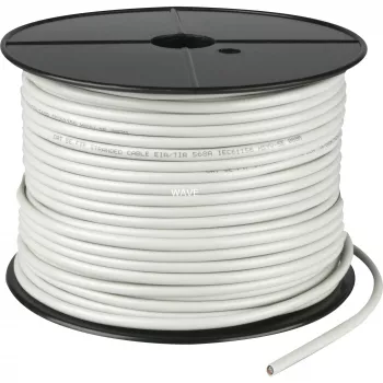Wentronic Goobay CAT 5e tīkla kabelis, F/UTP, pelēks, 100 m - CCA vara maisījums, AWG 26/7 (vīts), PVC (68706)