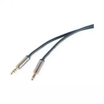 Audio kabelis 3,5 mm ShiverPeaks SP30815-plāns 5m zils/hroms