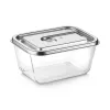 Caso stikla vakuuma trauks ar plastmasas vāku | VacuBoxx nerūsējošā tērauda XL | Caurspīdīgs