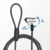 Kabeļa slēdzene LogiLink NBS012 Melna Sudraba