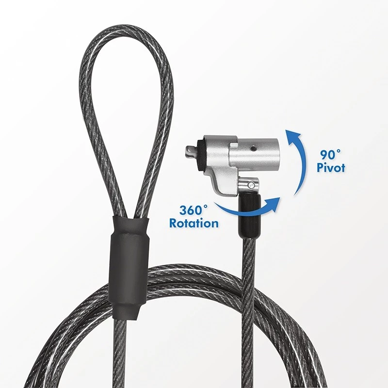 Kabeļa slēdzene LogiLink NBS012 Melna Sudraba