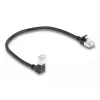 Tīkla kabelis DeLOCK RJ45 Cat.6A 0,25 m, melns