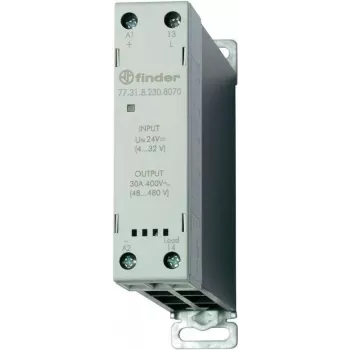 Finder elektroniskais relejs (SSR), sērija 77 77.31.8.230.8070 1 normāli atvērts kontakts 30 A (77.31.8.230.8070)