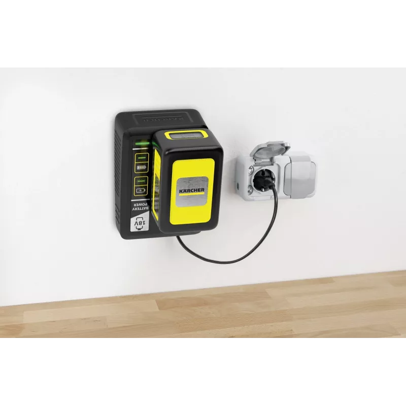 Baterijas un lādētāja komplekts Karcher 2.445-063.0, Universal 18V 5000mAh, dzeltens/melns