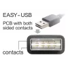 USB kabelis DeLOCK 1m USB 2.0 A - B v/v melns