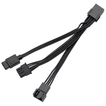 Kabeļu sadalītājs ventilatoru PWM un D-RGB signāliem, ek water blocks EK-Loop OmniLink 10cm