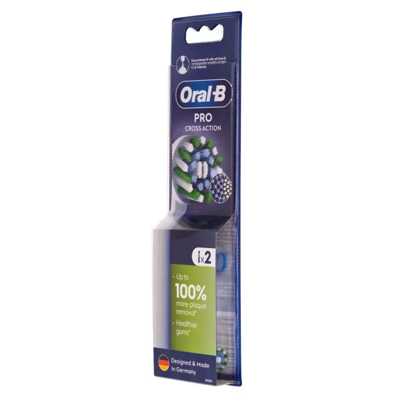 Oral-B EB50RX-2 CrossAction nomaināmās birstes galviņas, 2 gab.