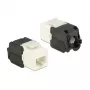 Keystone modulis DELOCK 86266, RJ-45 uz LSA, melns/balts, 16×37,8×22,5 mm
