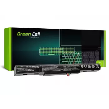 Baterija zaļa Cell AC51 Acer Aspire E15/E17 — Li-Ion 14.8V 2200mAh 4 šūnas, melna