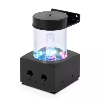 Alphacool Core rezervuārs (Aquatuning GmbH 1022162) – acetāla/akrila, melns/caurspīdīgs, 76,5 mm