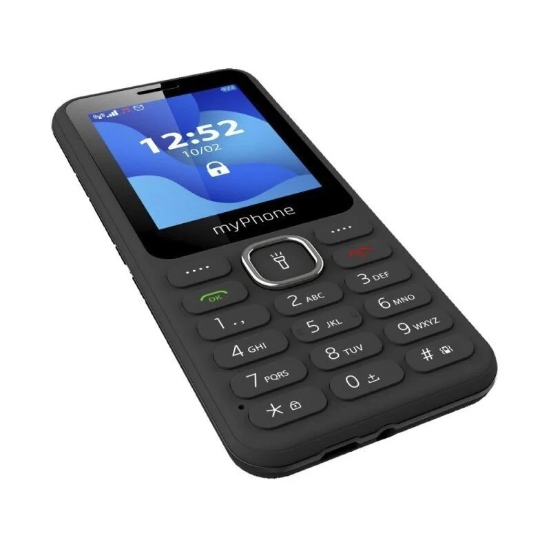 Mobilais tālrunis MYPHONE myPhone 6320, 2,4 collu displejs, Dual SIM, 1000 mAh, Bluetooth, FM radio, melns